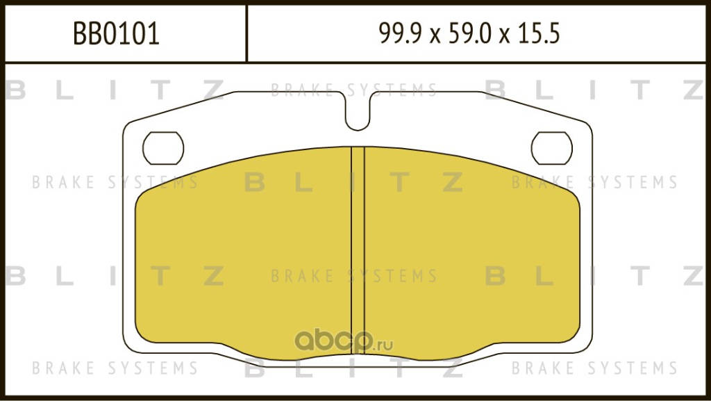 BLITZ BB0101 передние тормозные колодки Daewoo Nexia I (1995—2008)