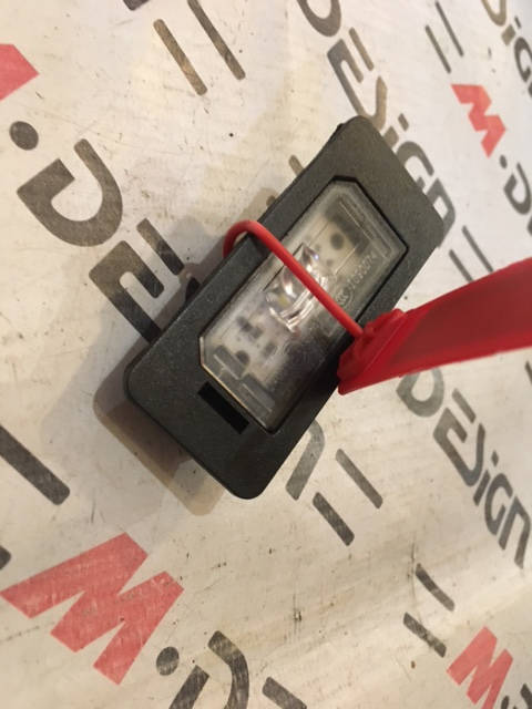 Фонарь подсветки номера BMW F25 63267193293