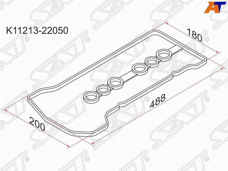 Прокладка клапанной крышки 1121322050 Toyota Corolla 1ZZFE