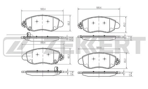 Колодки тормозные дисковые передняя BS1033 Ford Transit
