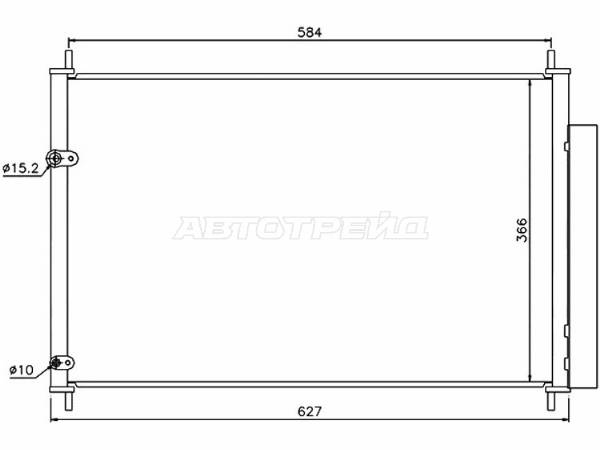 Радиатор кондиционера передний ST-TY29-394-0 Toyota Allion 07-21 AZT240 1AZFSE