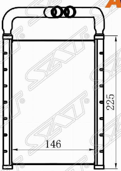 Радиатор отопителя ST-HY06-395-0 Hyundai Santa Fe 2006-