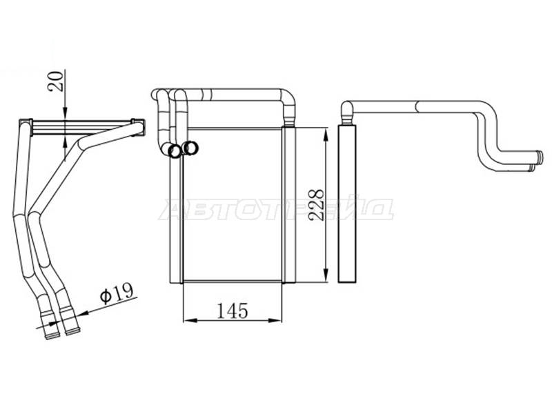 Радиатор отопителя передний ST-87-0066 Hyundai Creta 15-21 GS G4FG