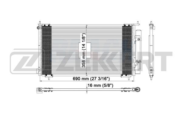 Радиатор ДВС Honda Cr-V 2001- MK3042 II