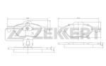 Тормозные колодки Ford Fiesta 95- BS1652
