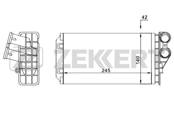 Радиатор отопителя mk-5044 Citroen C4