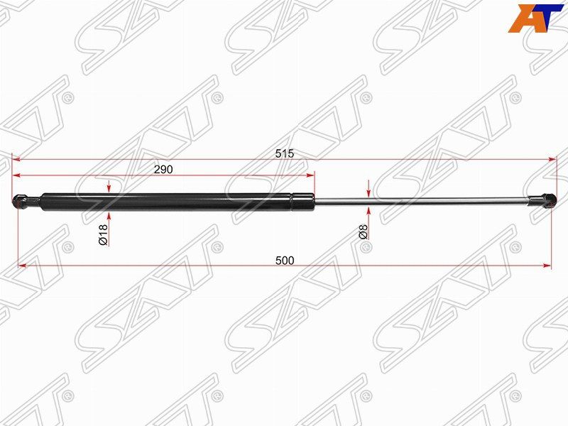 Амортизатор багажника Audi A4 00-06 ST8E9827552E BE2