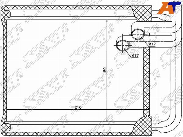 Радиатор отопителя ST-HN30-395-0 Hyundai i30 2007-
