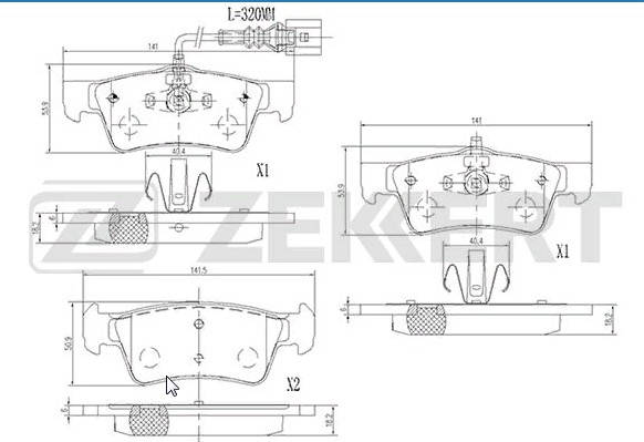 Колодки тормозные дисковые задняя BS2450 Toyota Auris