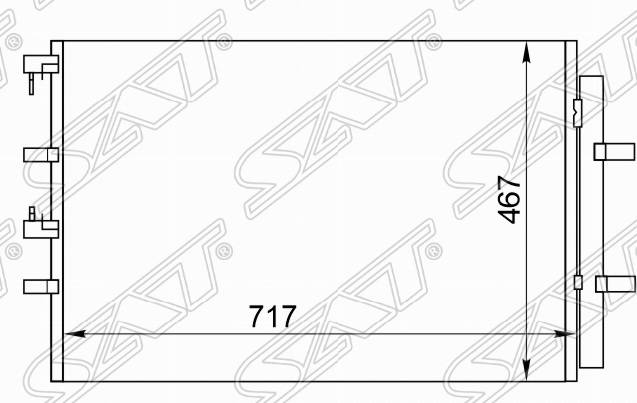 Радиатор кондиционера ST470020 Ford Transit 2014-
