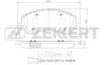 Тормозные колодки Ford Transit 06- BS1680