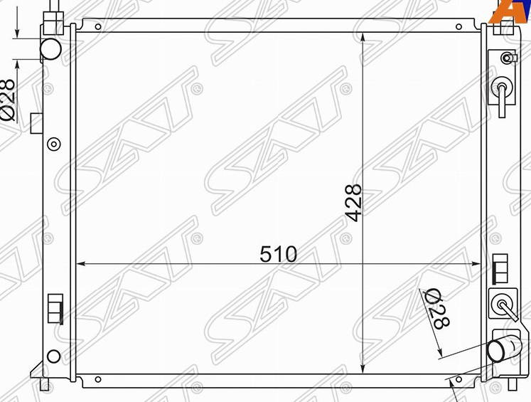 Радиатор охлаждения двигателя NS0001-E12 Nissan Note 2012-2016