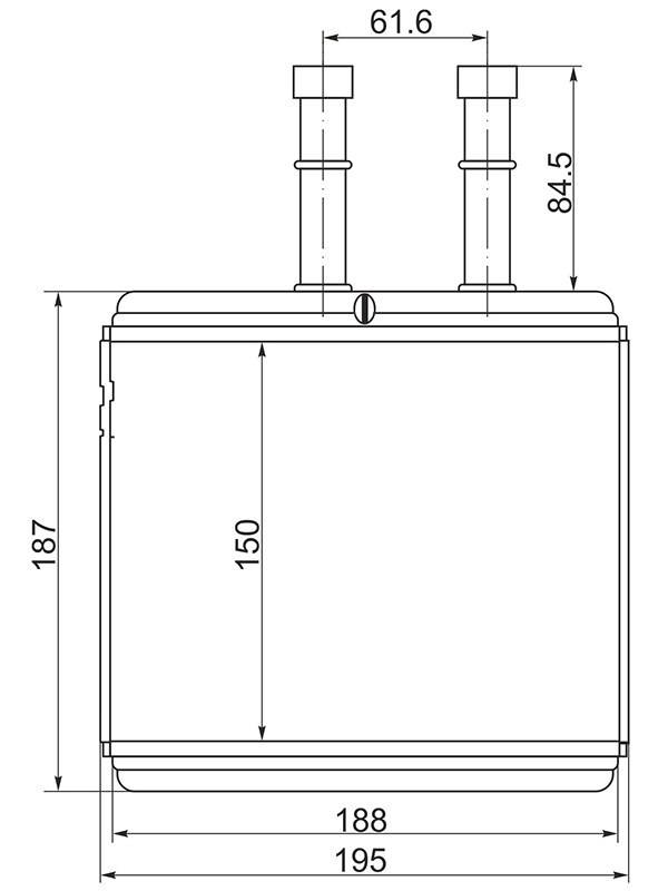 Радиатор отопителя ST-DW07-395-0 Chevrolet Aveo 2003-