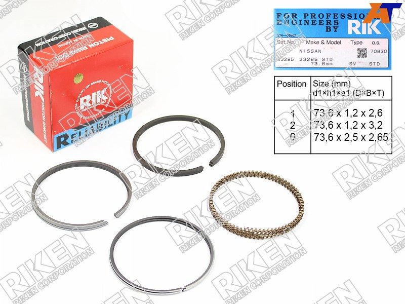 Кольца поршневые Nissan Almera 2000-2006 34207STD N16 QG15DE