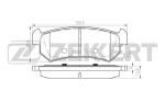 Тормозные колодки Chevrolet Lacetti 2004-2013 BS1308 J200