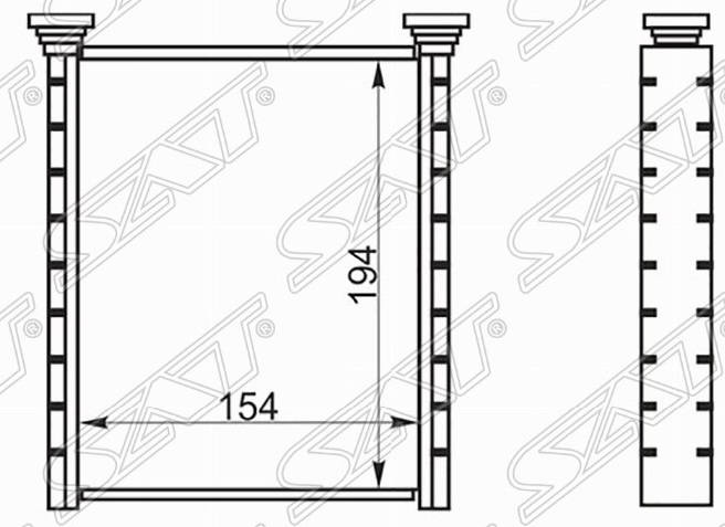 Радиатор отопителя STTY293950 Toyota Corolla 2006-