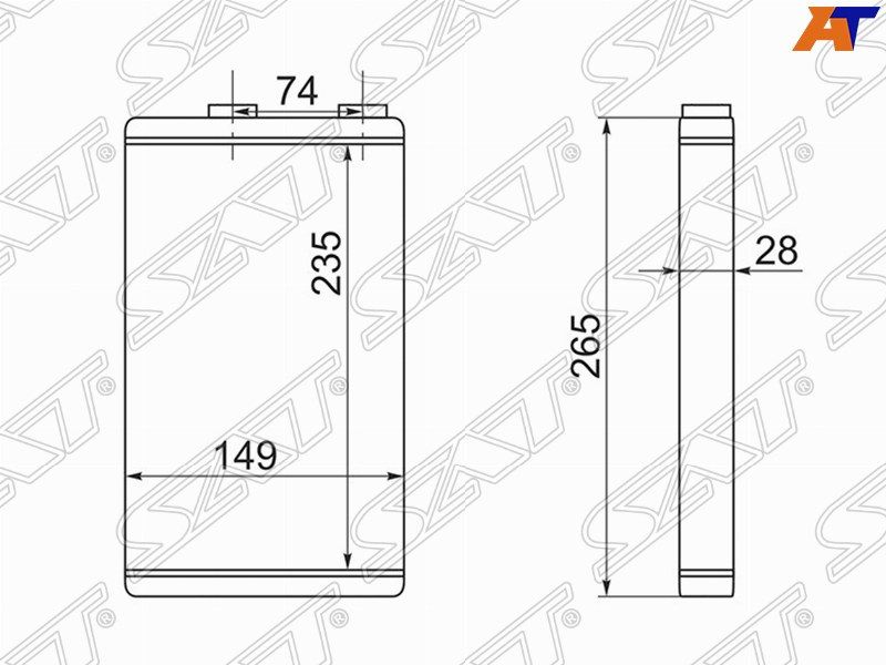 Радиатор отопителя ST-SZ83-395-0 Suzuki Grand Vitara 2005-