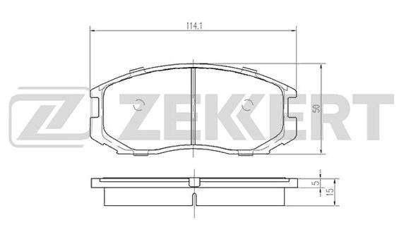 Колодки тормозные дисковые BS1237 Mitsubishi Colt