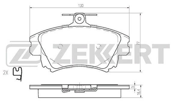 Колодки тормозные дисковые передняя BS2230 Mitsubishi Carisma