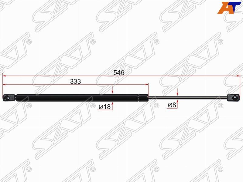 Амортизатор крышки багажника Skoda Yeti 09-18 ST5L6827550 5L