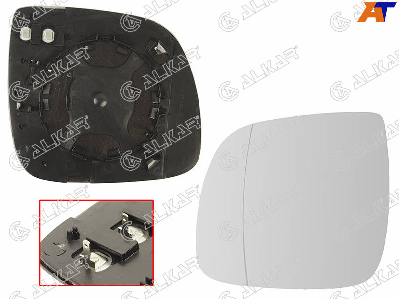 Стекло зеркала левое переднее 6471137 Volkswagen Touareg 07-10