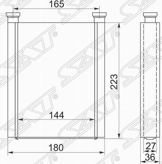 Радиатор отопителя ST-TY28-395-0 Toyota Corolla 2000-2006