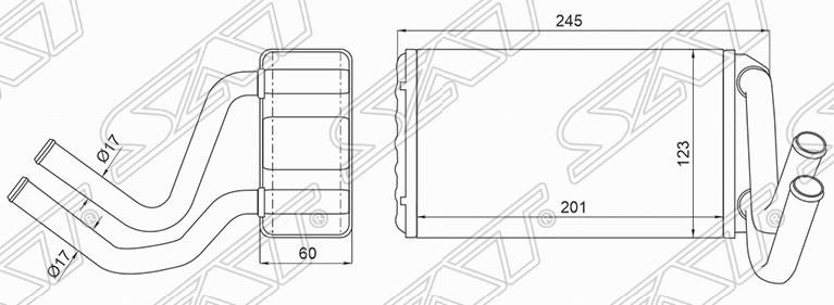 Радиатор отопителя ST-HD65-395-0 Honda CR-V 1995-1999