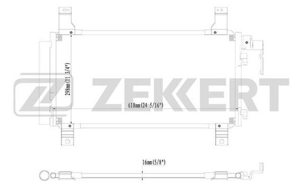 Радиатор кондиционера mk-3043 Mazda 6