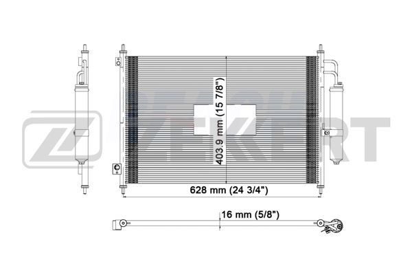 Радиатор кондиционера mk-3009 Nissan X-Trail T31