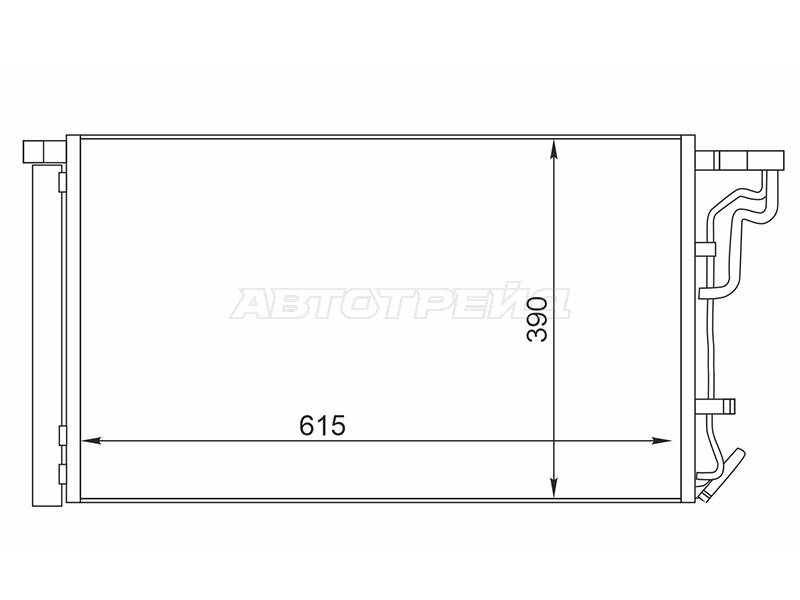 Радиатор кондиционера передний ST-47-0079 Hyundai Elantra 20- AD D4EA