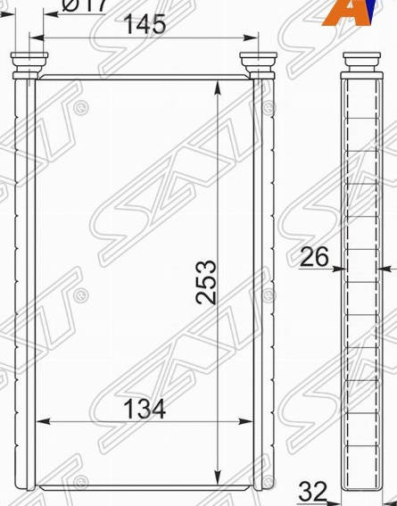 Радиатор отопителя ST-HD67-395-0 Honda CR-V 2007-2012