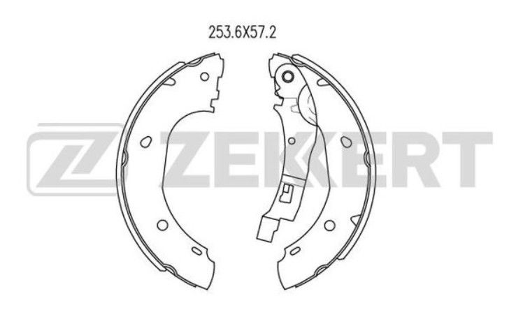 Колодки тормозные барабанные задние Citroen Jumper 2002 - 2006 BK4073 244