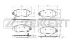 Колодки тормозные левая и правая передняя BS1033 Ford Transit