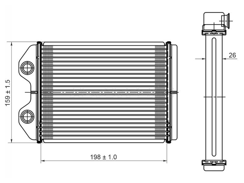 Радиатор отопителя передний ST-87-0020 Toyota Mark II 96-00 GX100 13TJ