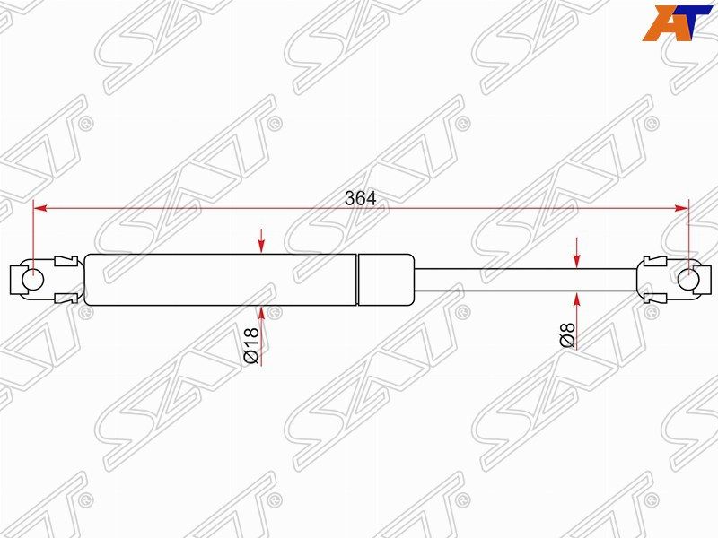 Амортизатор крышки багажника Bmw 5-Series 88-96 ST51241934270 E34