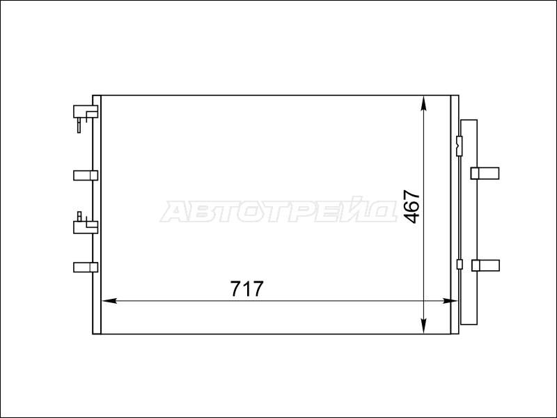 Радиатор кондиционера передний ST-47-0020 Ford Transit 14-20