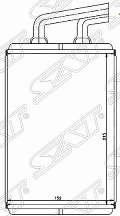 Радиатор отопителя ST-HN27-395-0 Hyundai Elantra 2000-2006