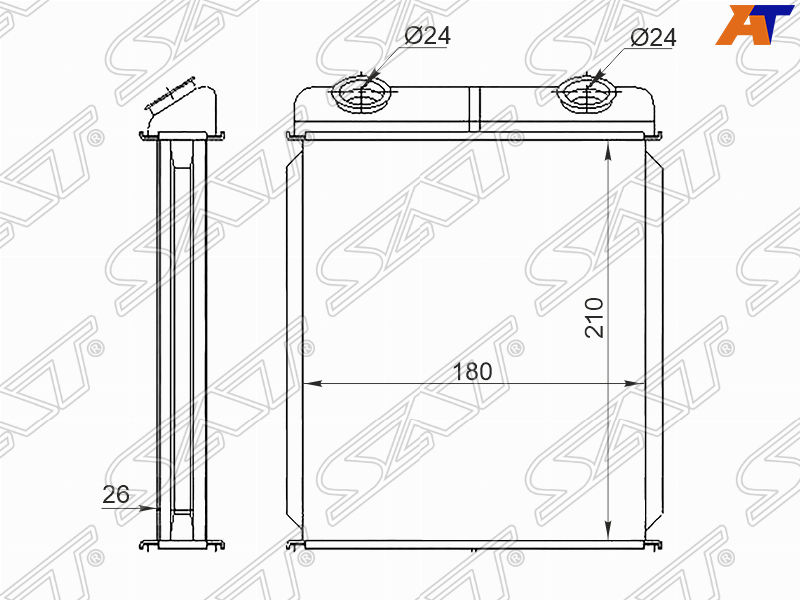 Радиатор отопителя ST-RN03-395-0 Renault Laguna 2000-2008