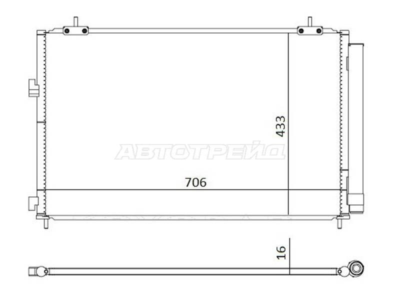 Радиатор кондиционера ST-TYY4-394-0 Toyota RAV4 13-19 ACA20 1ADFTV