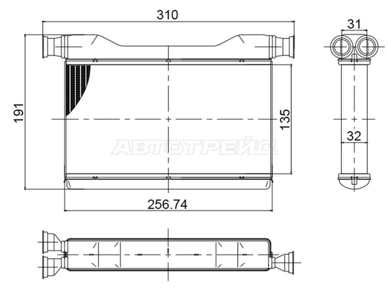 Радиатор отопителя передний ST-87-0065 BMW 5 серия 09-17