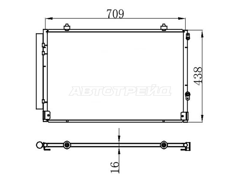Радиатор кондиционера передний ST-TYG1-394-0 Toyota Highlander 01-03 ACU20 1ARFE