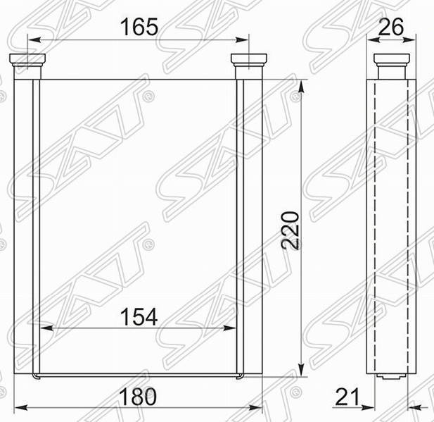 Радиатор отопителя ST-TY47-395-0 Toyota Premio 2001-2007