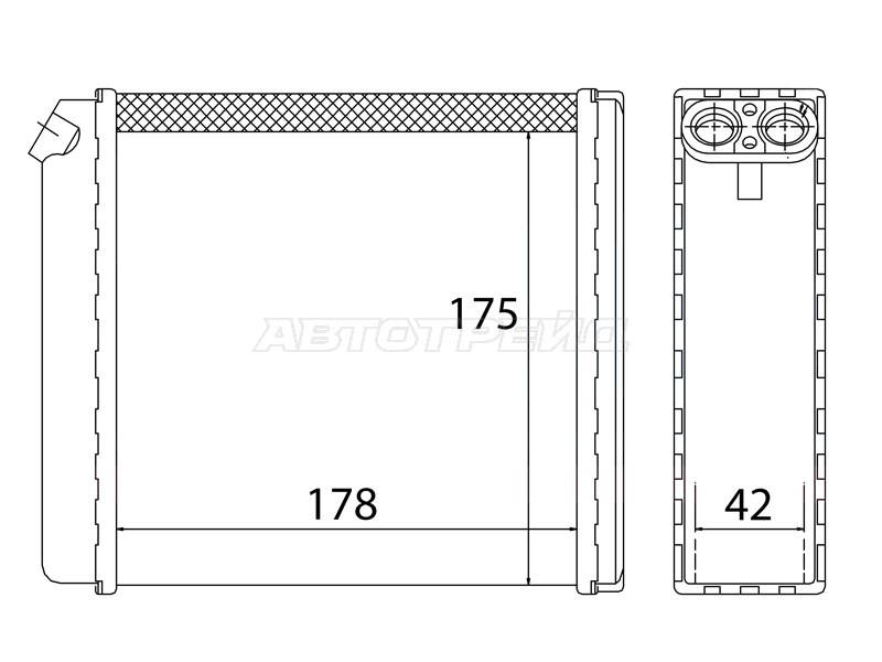 Радиатор отопителя передний ST-87-0041 Opel Vectra 88-95 31 14NV