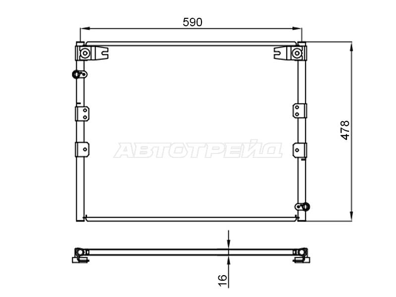 Радиатор кондиционера передний ST-TY89-394-B0 Toyota Land Cruiser Prado 96-02 BJ41 13BT