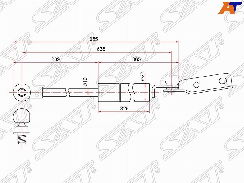 Амортизатор задней двери Subaru Forester 97-02 ST60315FC211 S10--SF