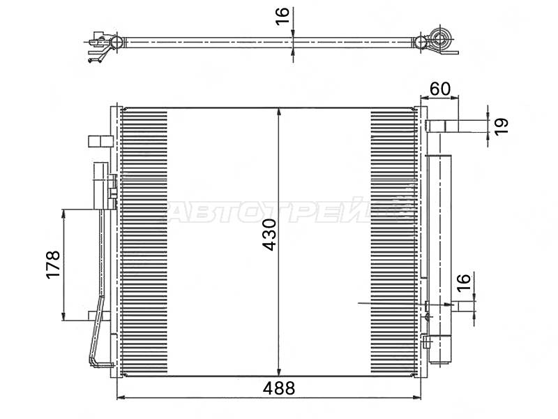 Радиатор кондиционера передний ST-47-0086 Hyundai Tucson 21- JM D4BB
