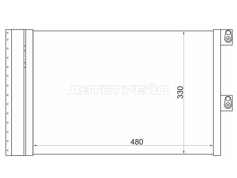 Радиатор кондиционера ST-CH10-394-0 Chevrolet Niva 98- 21236 Z18XE