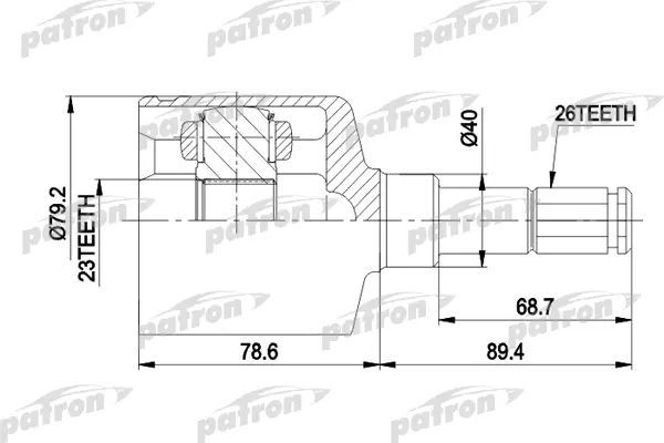 Шрус внутренний Ford Focus 98-04 PCV4014 DA