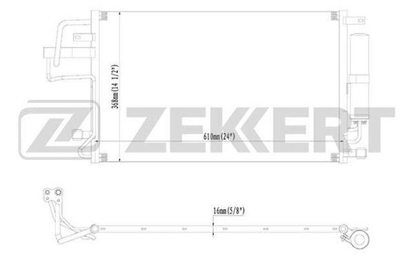 Радиатор кондиционера mk-3051 Hyundai Tucson