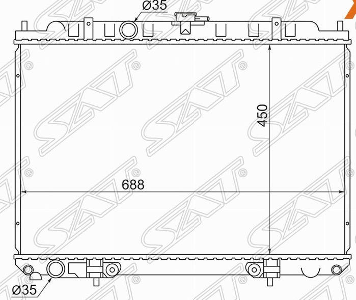 Sat радиатор Honda Civic 01-05. Sat SG-hd0001-FD. Ns0003-w11. Sat радиатор Toyota rav4 94-98.